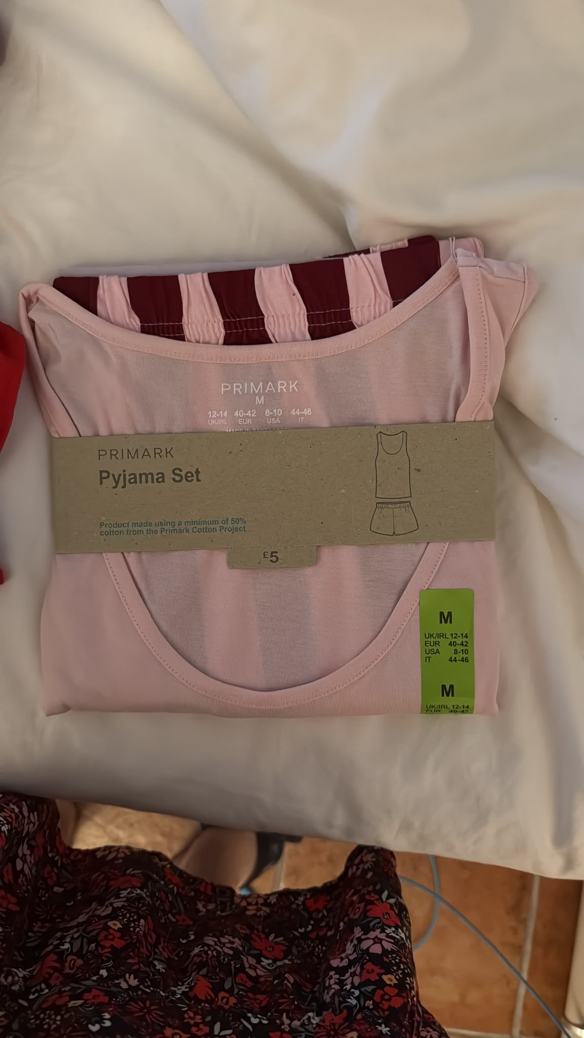 Primark Pink Cosmic Dreams Short Pyjama Set Size M — front